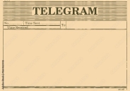 Blank telegram form. Flat vector. Stock Vector | Adobe Stock